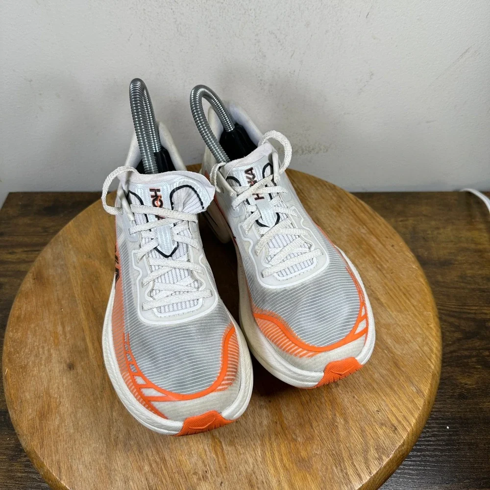 Hoka One One Cielo X1 2.0 Women's Shoes Orange White Size 6.5 1162053 PLV
